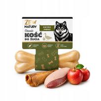 Šunų kramtalas Zew Natury Duck Bone su obuoliais ir jautiena, 12 cm, 55 g
