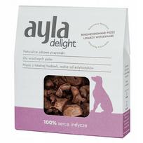 Šunų skanėstai Ayla Delight Hearts, liofilizuota kalakutiena, 28 g, 100% mėsa