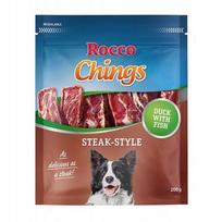 Šunų skanėstas ROCCO Chings Steak Style su antiena ir žuvimi, 200 g