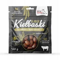 Šunų dešrelės su jautiena ir jūros dumbliais Syta Micha, 100 g