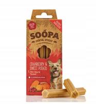 Dantų lazdelių skanėstas šunims SOOPA su spanguolėmis ir batatais, 100 g