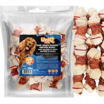 Šunų skanėstas: jautienos odos kaulas su antiena UniQ Pets, 7 cm, 500 g