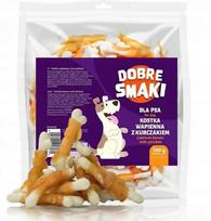 Šunų skanėstai Dobre Smaki su vištiena ir kalkakmenio kubeliais, 500 g