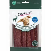 Džiovintos elnienos juostelės šunims Dokas, 60 g, 86% mėsos