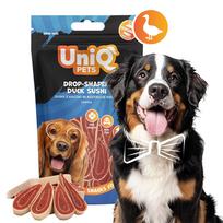Šunų skanėstai UNIQ PETS, minkštos antienos juostelės, 80 g