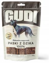 Šunų skanėstai GUDI su šerniena, 500 g, hipoalergiški, monobaltyminiai