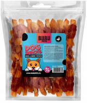 Šunų užkandžiai Bubu Pets, antienos suktinukai su saldžiųjų bulvių lazdelėmis, 500 g
