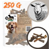 Šunų skanėstas Mr. Pretzel ėriuko priekinių skrandžių juostelės, 12 cm, 250 g