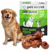 Šunų skanėstai Pet Secret minkšti antienos mazgeliai, 500 g