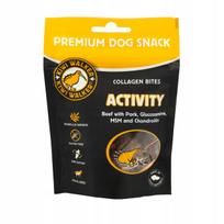 Šunų skanėstai Kiwi Walker Collagen Bites ACTIVITY, minkšti, su kolagenu
