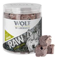 Šalčio džiovintos WOLF OF WILDERNESS avies plaučių skanėstai šunims, 50 g