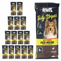 Šunų skanėstų juostelės BULT Tasty Stripes su jautiena, 14 x 60 g