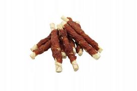 Šunų skanėstai BUBU PETS, ant jautienos lazdelės su antiena, 500 g, 17 cm