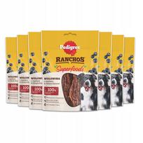 Šunų skanėstai PEDIGREE Ranchos su jautiena ir uogomis, 7 x 70 g