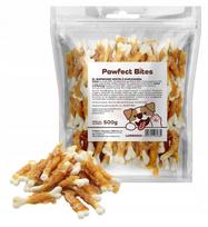 Vištienos ir kalkakmenio skanėstai šunims PAWFECT BITES, 500 g