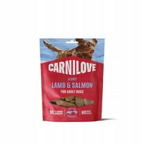 Šunų skanėstai CARNILOVE su ėriena ir lašiša, 100 g