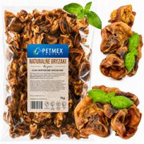 Džiovintos kiaulės ausų viduriai šunims PETMEX, 1 kg