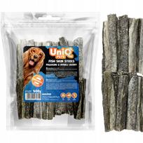 Džiovinti žuvies odos kąsneliai šunims UniQ Pets, 500 g