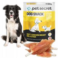 Vištienos krūtinėlės skanėstai šunims Pet Secret, 500 g