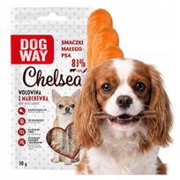 Šunų skanėstai su jautiena (83 %) ir morkomis DogWay Chelsea, 50 g