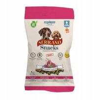 Šunų skanėstai SERRANO su ėriena, pusiau minkšti, dresūrai, 100 g