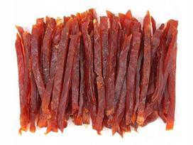 Šunų skanėstai MIĘSOŁAKI minkštos antienos juostelės, 500 g