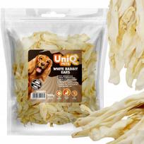 Šunų skanėstas „UniQ Pets“ didelės triušio ausys, 300 g