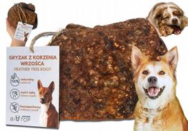 Šunų kramtomasis žaislas iš viržių šaknies, 300–500 g, natūralus