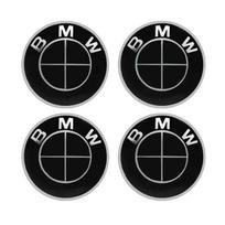 For BMW M E46 E90 E60 Car Sticker 56/65mm Car Wheel Center Hub Cap Stickers 4Pcs Stable Firm Paste Anti Loose Badge Rim Decal Waterproof CVB1 65MM juoda