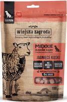 Šunų skanėstai Wiejska Zagroda, minkšti avienos kąsneliai, 100 g
