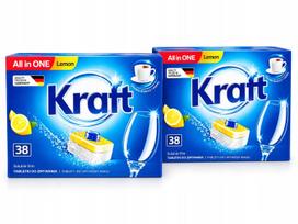 Indaplovių tabletės Kraft All in One, citrinų kvapo, 76 vnt.