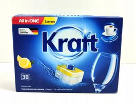 Indaplovių tabletės Kraft All in One citrinų kvapo, 38 vnt., 684 g