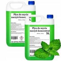 Indų ploviklis Cleanhom su mėtomis, koncentruotas, 2 x 5 l
