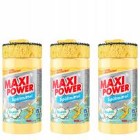 Indų ploviklis su dozatoriumi ir kempinėle MAXI POWER BANANA, 3 x 1 l