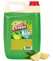 Indų ploviklis GERMAN CITRUS GEL, 5 l, citrinų kvapo, be dryžių