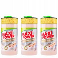 Indų ploviklis su dozatoriumi ir kempinėle MAXI POWER Gentle Almond, 3 x 1 l