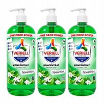Indų ploviklis VERIELL, mėta, 1000 ml, 3 vnt.