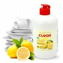Indų ploviklis Cleox 500 ml su glicerinu, alaviju ir citrinų aromatu