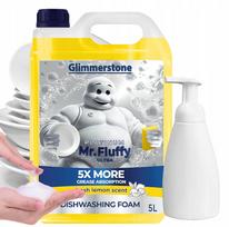 Indų ploviklis Mr. Fluffy Lemon Foam su dozatoriumi