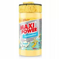 Indų ploviklis su dozatoriumi ir kempinėle MAXI POWER BANANA, 1 l