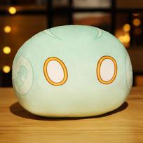 10cm Genshin Slime pliušinis pakabukas žaislai Genshin Impact kimštas pagalvėlė mielas anime žaidimas Originalus Dievas Cosplay Gerbėjams vaikui dovanai 10cm tamsiai žalia spalva