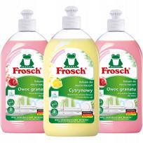 Indų ploviklis Frosch, įvairių kvapų, 3 x 500 ml, tausojantis rankas