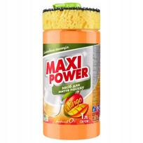 Indų ploviklis su dozatoriumi ir kempinėle MAXI POWER Mango, 1 l