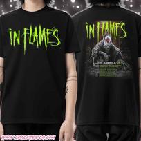 In Flames Tour Band Gift For Fan Full Size T-shirt S-5XL 2-sides K1312 S black