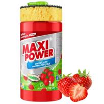 Indų ploviklis su dozatoriumi ir kempinėle, MAXI POWER, braškių kvapo, 1 l