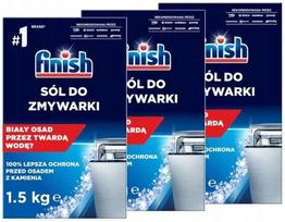 Indaplovių druska Finish, stambi, 3 x 1,5 kg