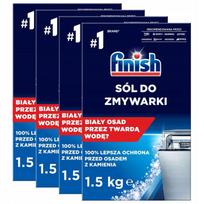 Indaplovių druska Finish, 4 x 1,5 kg