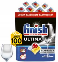 Indaplovių kapsulės Finish Ultimate, citrinų kvapo, 100 vnt.