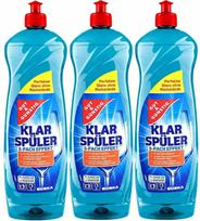 Indaplovių skalavimo priemonių rinkinys Gut&Gunstig, 3 x 1 l, Vokietija