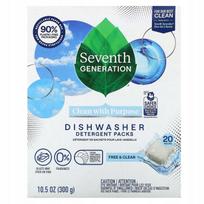 Indaplovių tabletės Seventh Generation Free & Clear, bekvapės